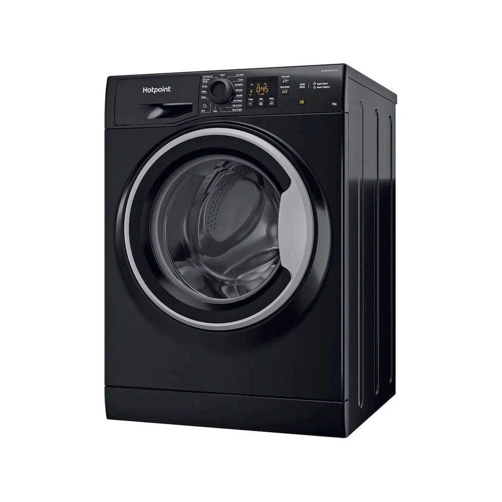 Black Hotpoint Washing Machine 9KG 1600spin