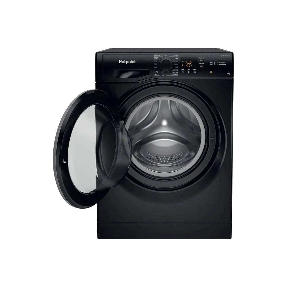Black Hotpoint Washing Machine 9KG 1600spin