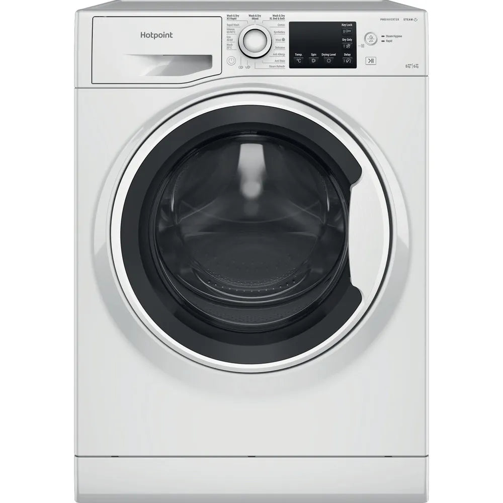 Hotpoint Washer-Dryer 8kg Wash 6Kg Dry White