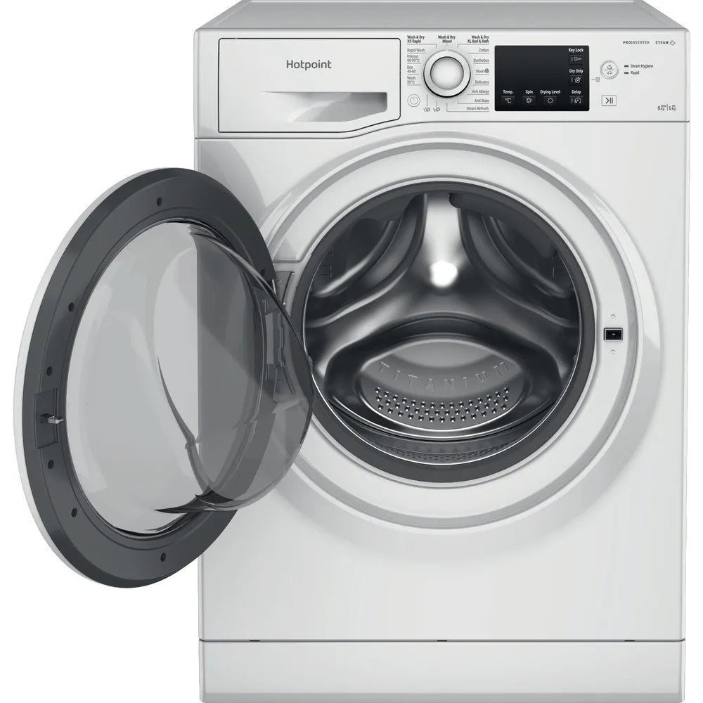 Hotpoint Washer-Dryer 8kg Wash 6Kg Dry White