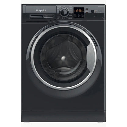 Black Hotpoint Washing Machine 9KG 1600spin