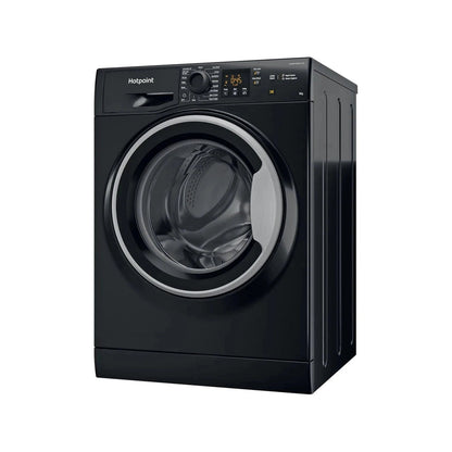 Black Hotpoint Washing Machine 9KG 1600spin