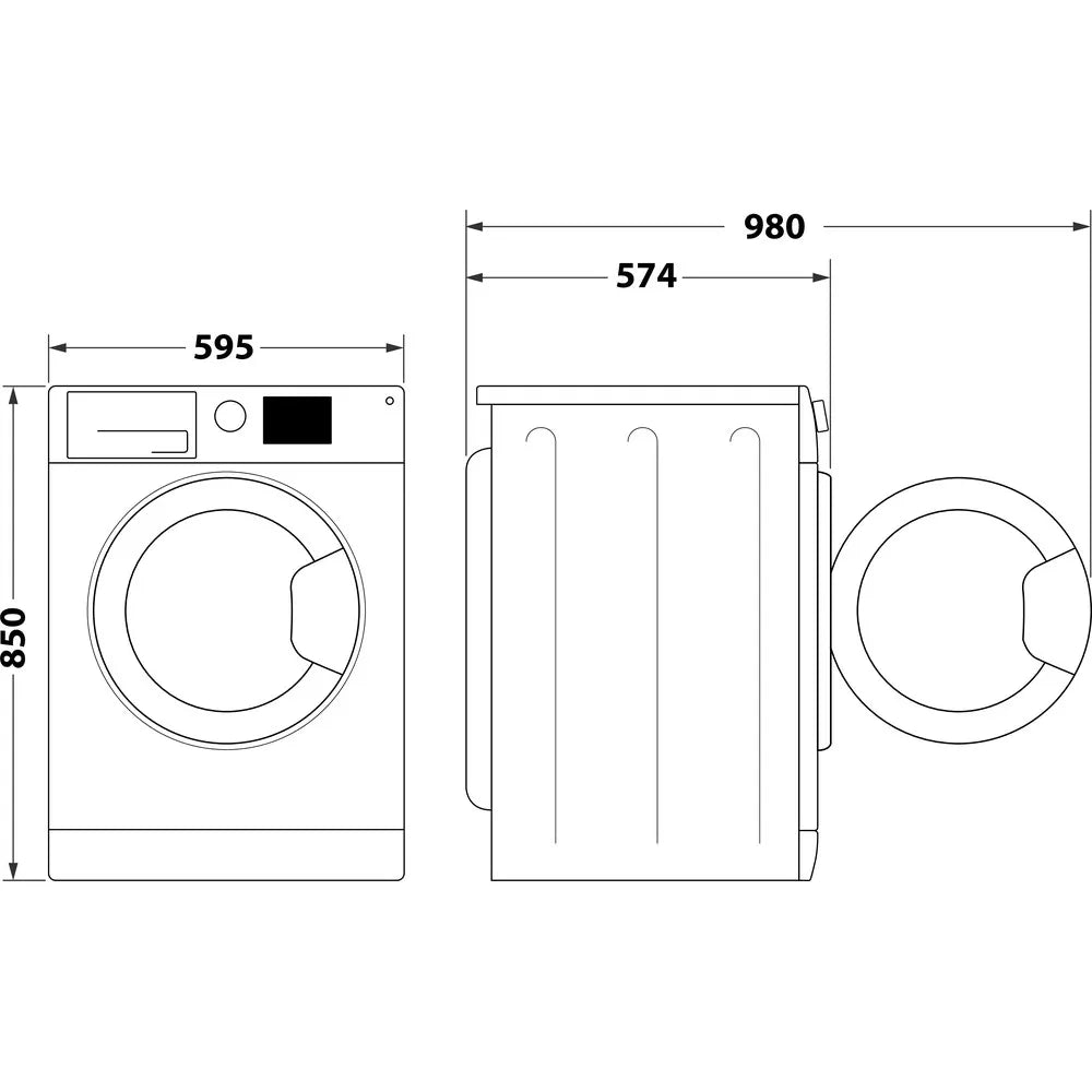 Hotpoint Washer-Dryer 8kg Wash 6Kg Dry White