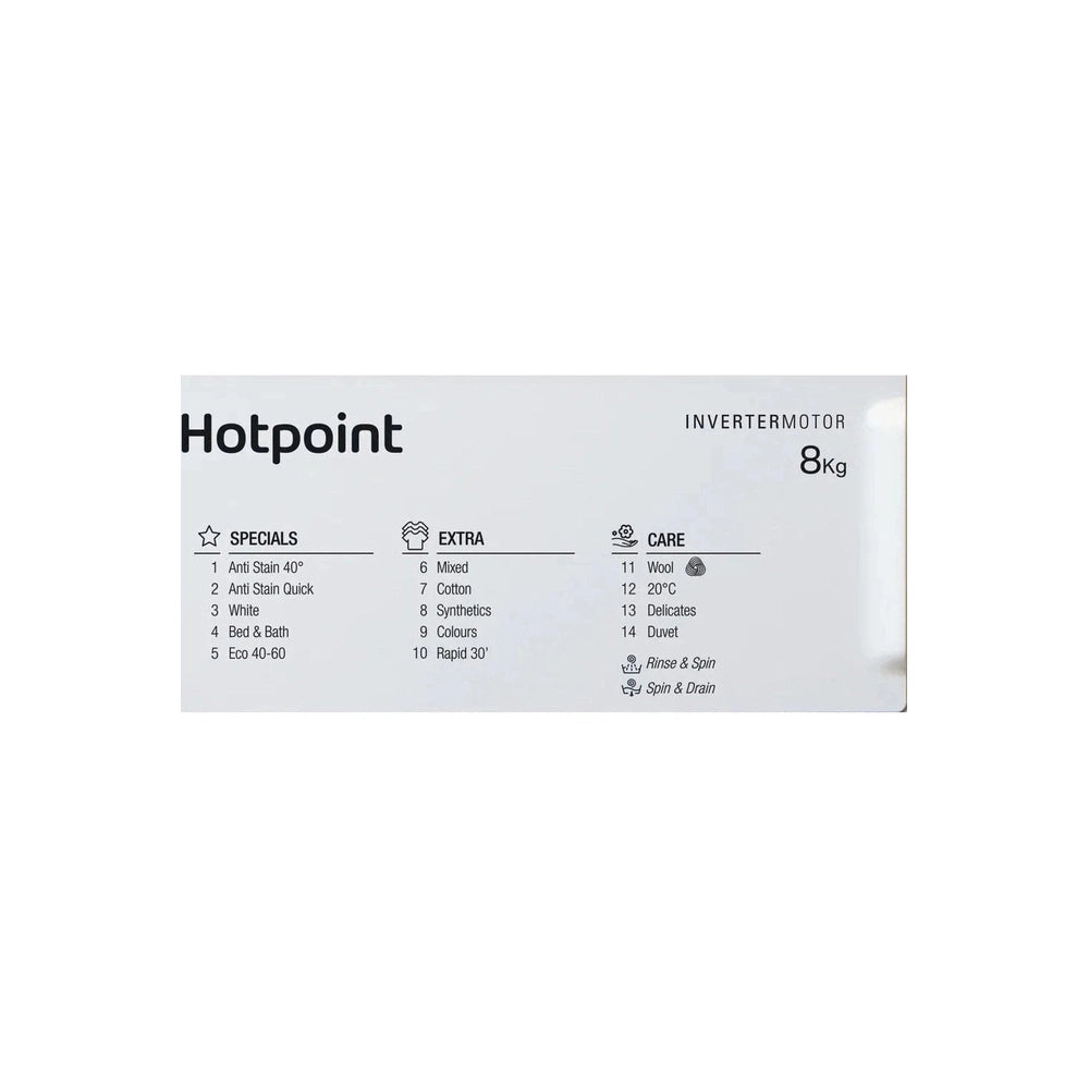 Hotpoint Integrated Washing Machine 8KG 1400rpm