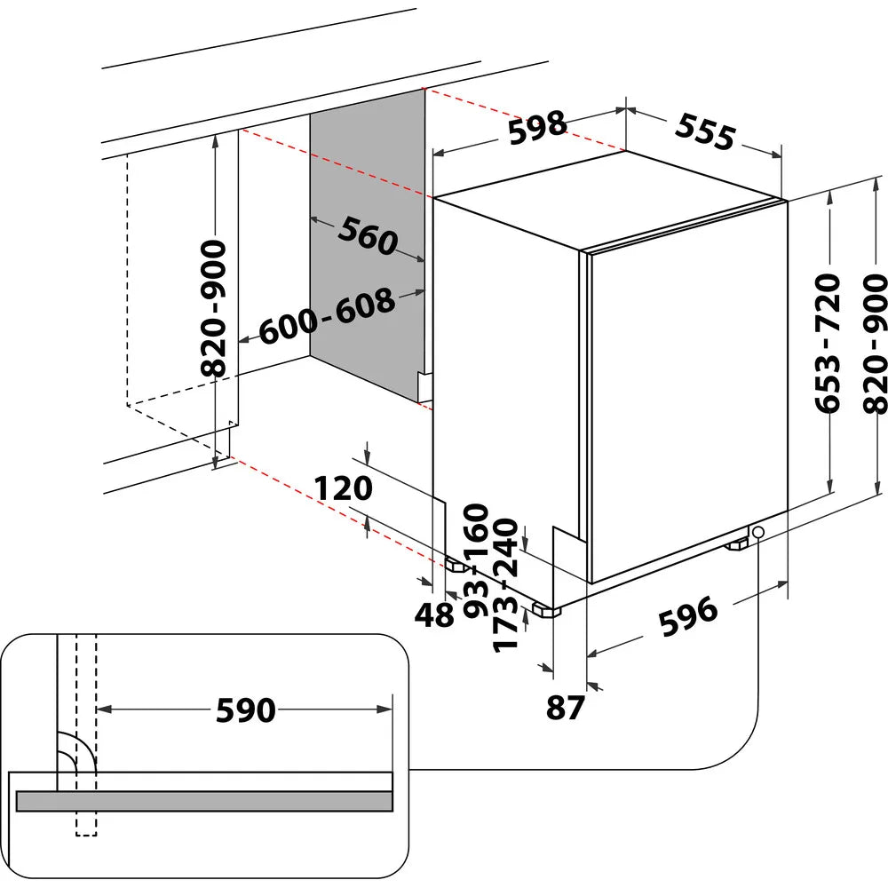 Hotpoint Integrated Dishwasher 14 Place