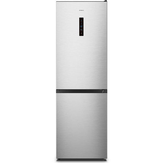 Teknix Fridge Freezer - Inox Silver 340L Frost Free 60/40 split
