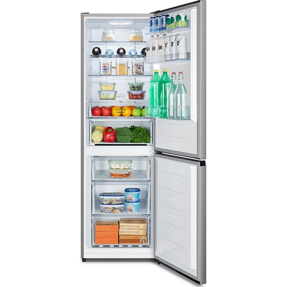 Teknix Fridge Freezer - Inox Silver 340L Frost Free 60/40 split